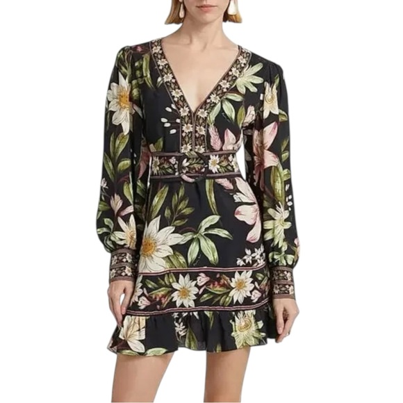 NWT FARM Rio Surreal Flowers Dress Size S - Picture 5 of 11